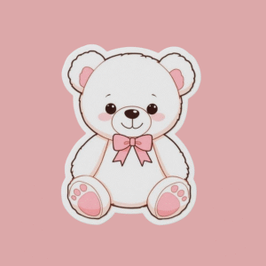 A CUTE BEAR STICKER